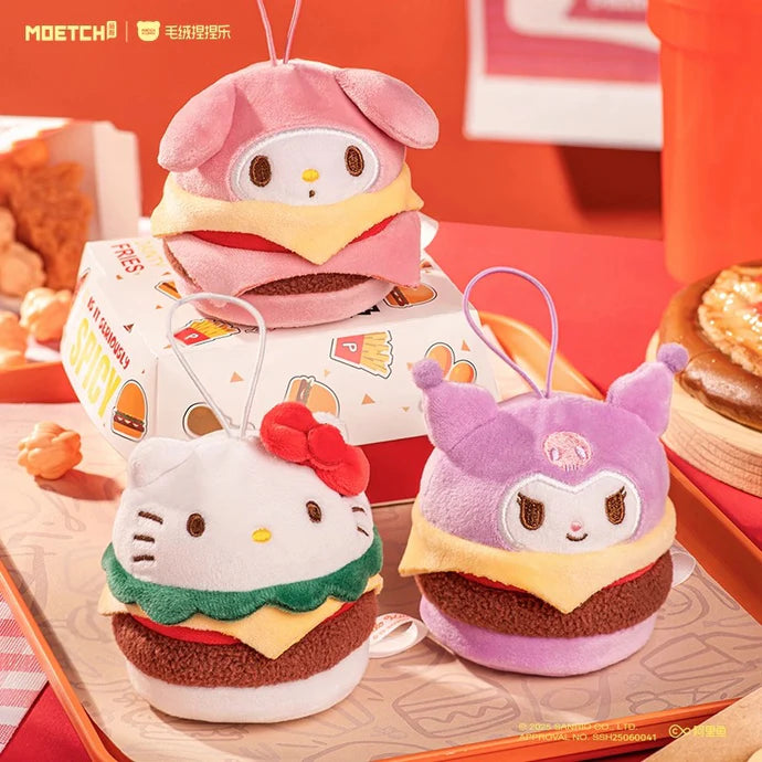 Sanrio Burger Series Plush Relaxing Toy Blind Box (1 Random Box)