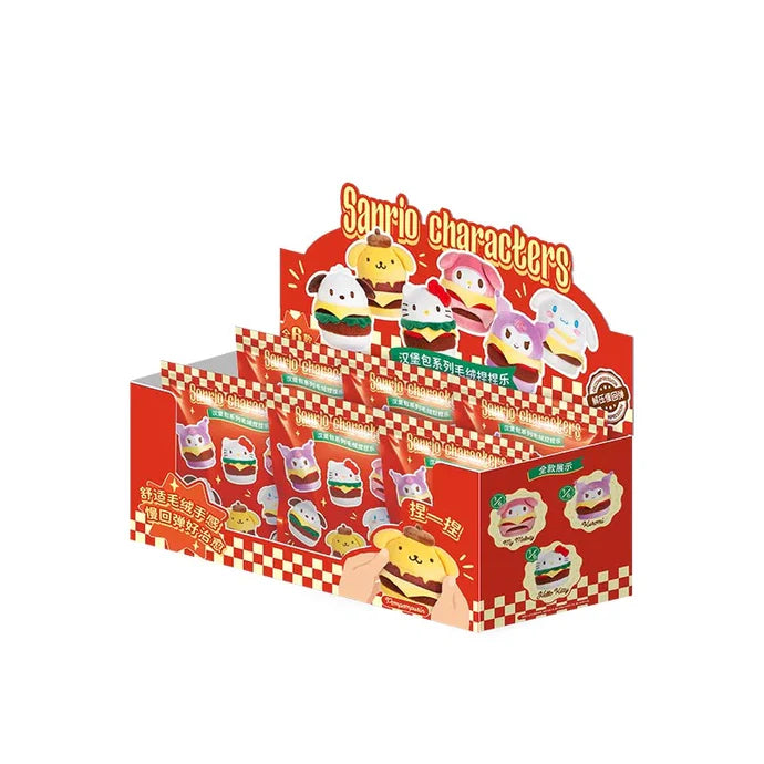 Sanrio Burger Series Plush Relaxing Toy Blind Box (1 Random Box)