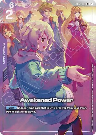 Awakened Power (R+)  (Premium Accessory Set - Mobile Suit Gundam: Iron-Blooded Orphans) (GD02-110) - Gundam Promotional Cards Holofoil