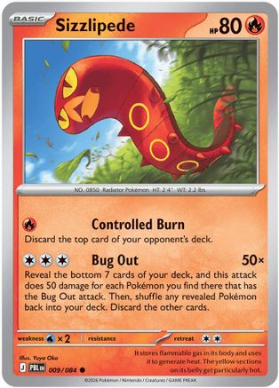 Sizzlipede 9 - ME05 Pitch Black Reverse Holofoil