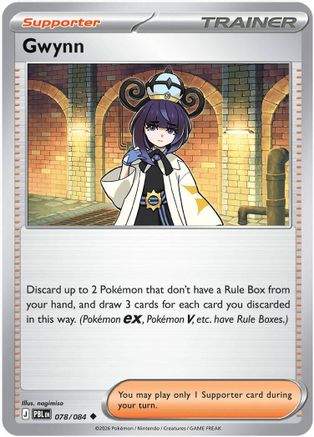 Gwynn - 078/084 78 - ME05 Pitch Black Reverse Holofoil