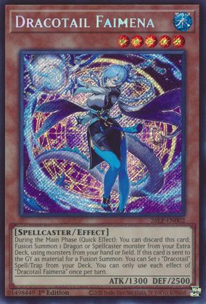 Dracotail Faimena (Secret Rare) (26LP-EN002) - Limited Pack World Championship 2026 1st Edition
