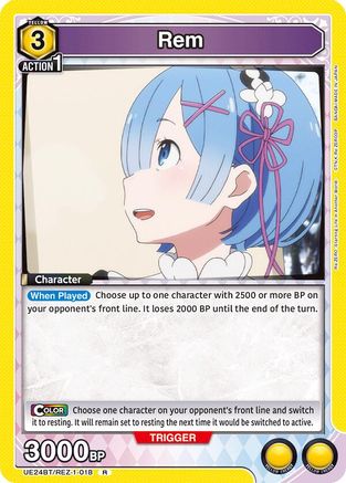Rem (018) (UE24BT/REZ-1-018) - UE24BT ReZERO Starting Life in Another World Foil