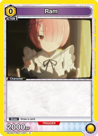Ram (007) (UE24ST/REZ-1-007) - UE24ST ReZERO Starting Life in Another World Starter Deck