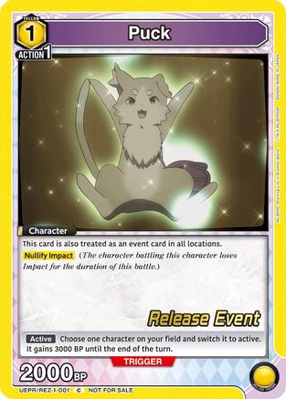 Puck (001) (UEPR/REZ-1-001) - UE24BT ReZERO Starting Life in Another World Release Event Cards