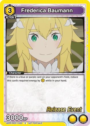 Frederica Baumann (UEPR/REZ-1-003) - UE24BT ReZERO Starting Life in Another World Release Event Cards