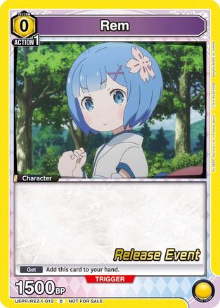 Rem (012) (UEPR/REZ-1-012) - UE24BT ReZERO Starting Life in Another World Release Event Cards