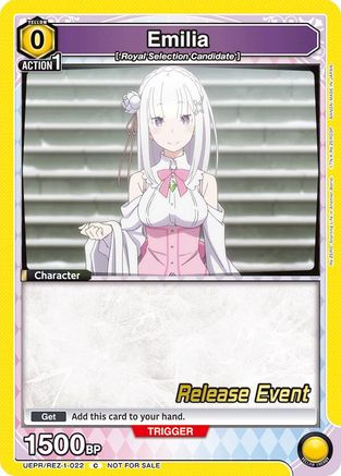 Emilia (022) (UEPR/REZ-1-022) - UE24BT ReZERO Starting Life in Another World Release Event Cards