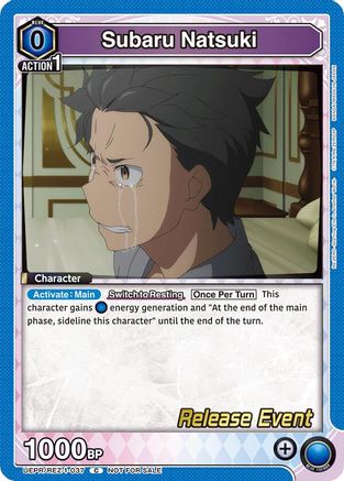 Subaru Natsuki (037) (UEPR/REZ-1-037) - UE24BT ReZERO Starting Life in Another World Release Event Cards