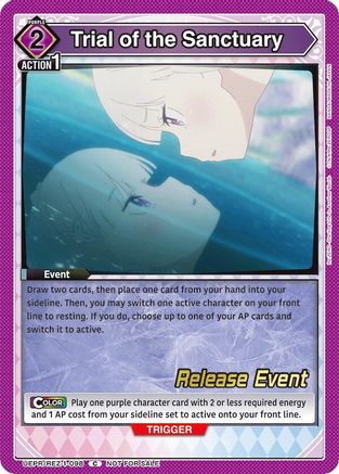Trial of the Sanctuary (UEPR/REZ-1-098) - UE24BT ReZERO Starting Life in Another World Release Event Cards