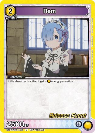 Rem (016) (UEPR/REZ-1-016) - UE24BT ReZERO Starting Life in Another World Release Event Cards