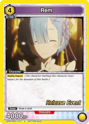 Rem (017) (UEPR/REZ-1-017) - UE24BT ReZERO Starting Life in Another World Release Event Cards