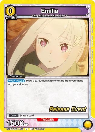 Emilia (023) (UEPR/REZ-1-023) - UE24BT ReZERO Starting Life in Another World Release Event Cards