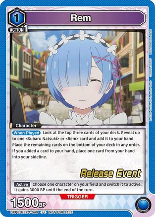 Rem (049) (UEPR/REZ-1-049) - UE24BT ReZERO Starting Life in Another World Release Event Cards