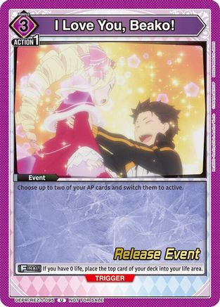 I Love You, Beako! (UEPR/REZ-1-095) - UE24BT ReZERO Starting Life in Another World Release Event Cards