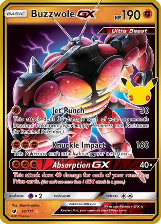 Buzzwole GX 57 - ME 30th Celebration Classic Collection Holofoil