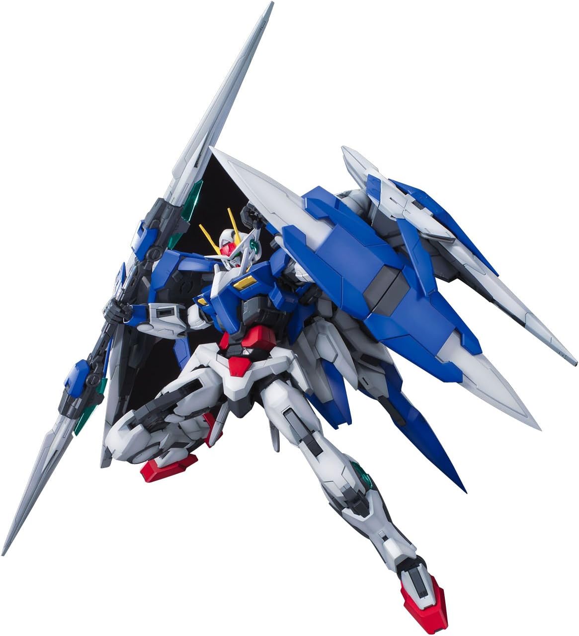 Bandai MG 1/100 00 Celestial Being Mobile Suit GN-0000+GNR-010 Raiser Gundam 00