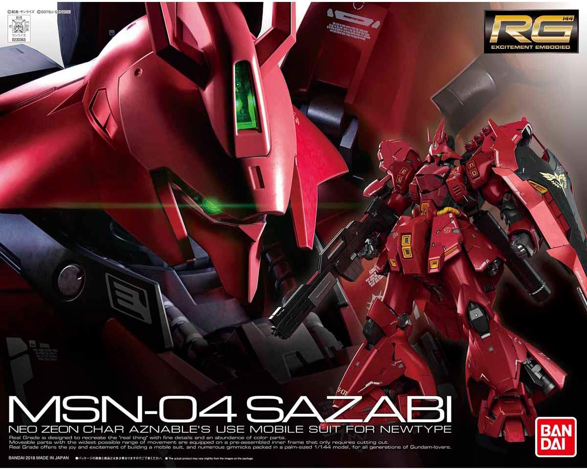 Bandai RG #29 1/144 MSN-04 Sazabi Mobile Suit Gundam: Char's Counterattack