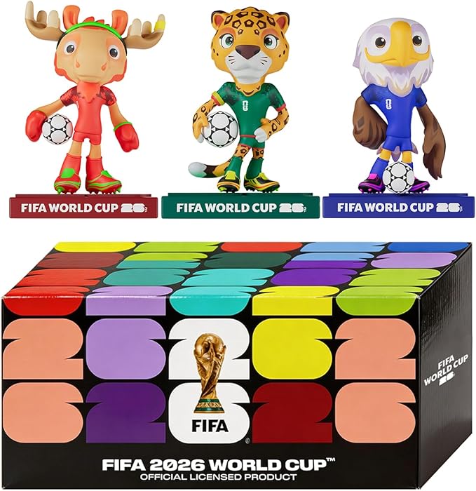 FIFA World Cup Official Licensed 2026 Mascot 3D Figure Set (4 inches)