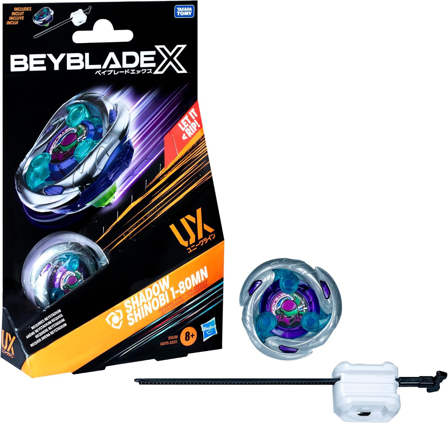 (Hasbro) Beyblade X - Shadow Shinobi 1-80MN