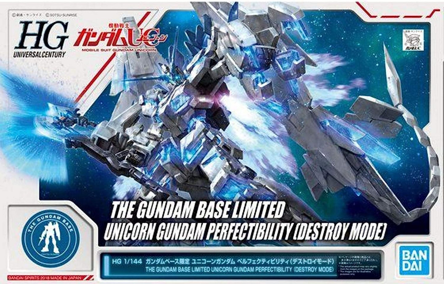 HGUC 1/144 Unicorn Gundam Perfectibility (Destroy Mode) Gundam Base Limited