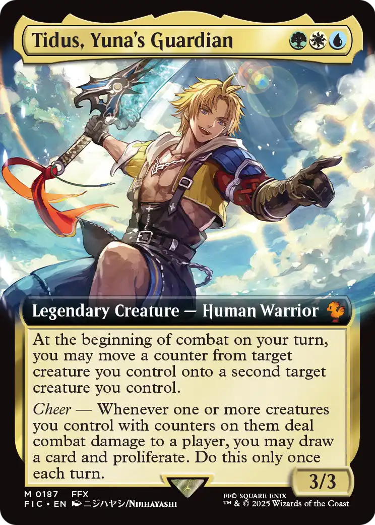 Tidus, Yuna's Guardian (Extended Art) (FIC-187) [Commander: FINAL FANTASY]