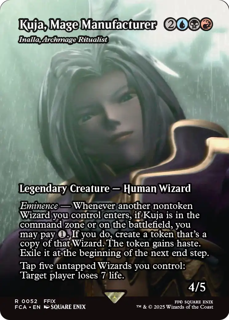 Kuja, Mage Manufacturer - Inalla, Archmage Ritualist (Showcase) (FCA-052) (Borderless) [FINAL FANTASY: Through the Ages]