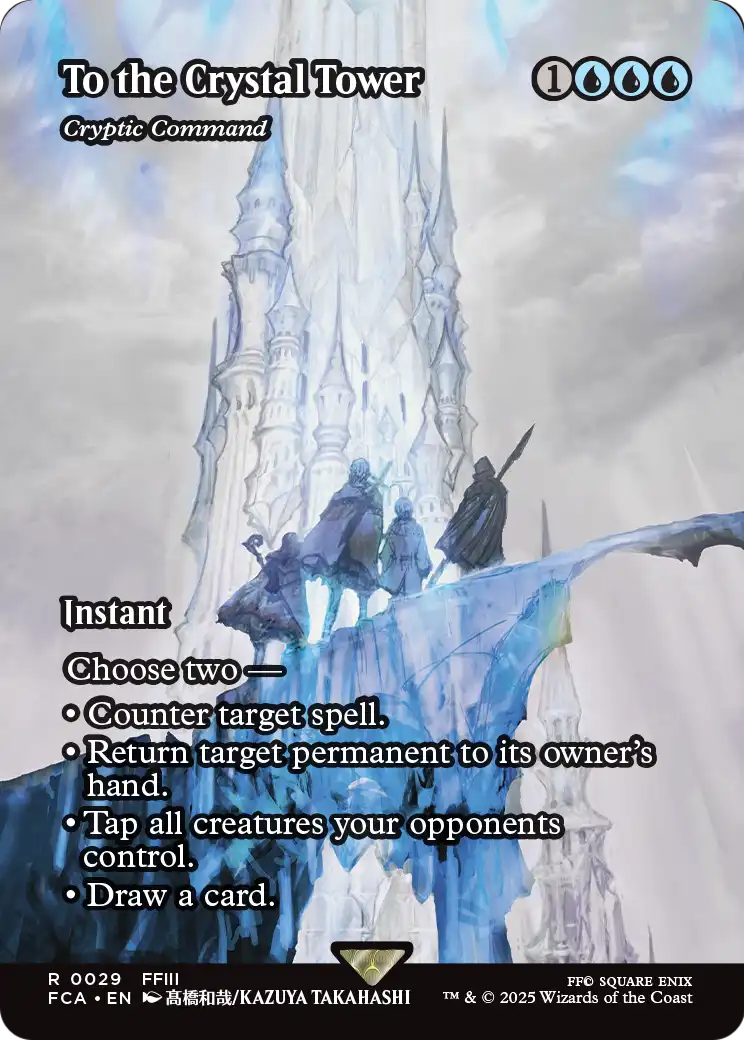 To the Crystal Tower - Cryptic Command (Showcase) (FCA-029) (Borderless) [FINAL FANTASY: Through the Ages]