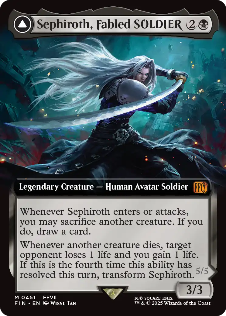 Sephiroth, Fabled SOLDIER (Extended Art) (FIN-451) [FINAL FANTASY]
