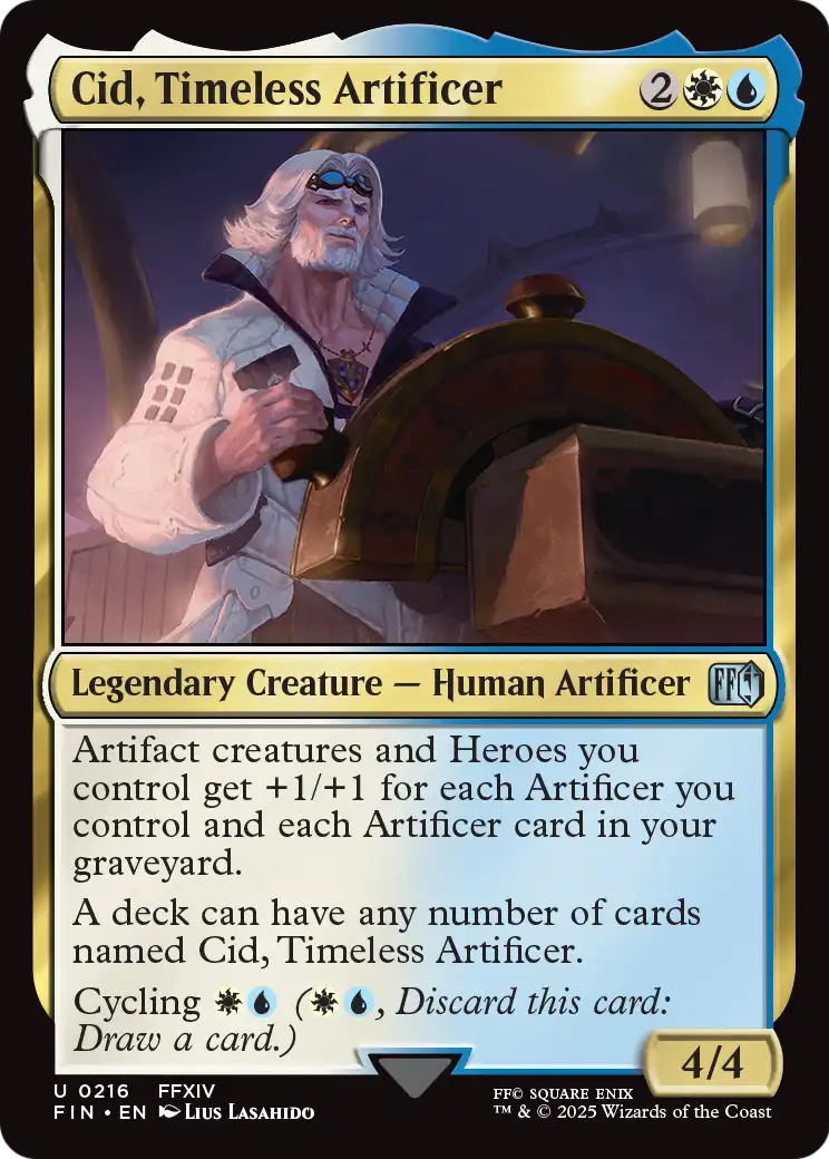 Cid, Timeless Artificer (FIN-216) [FINAL FANTASY] Foil