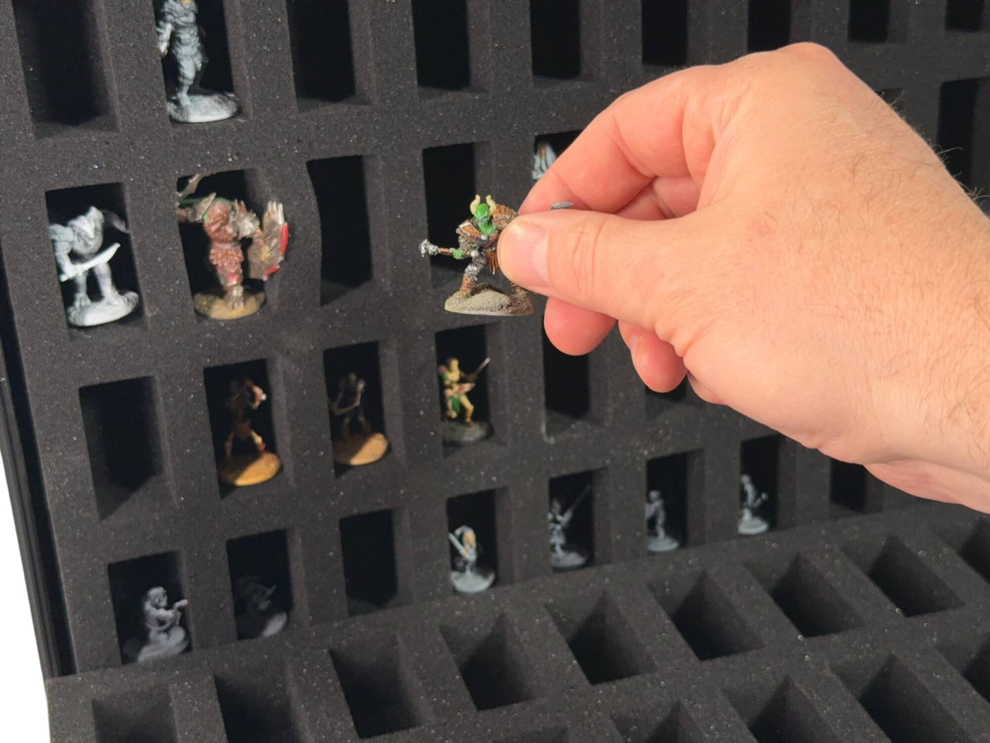 80-Slot EVORETRO Miniature Storage Case with Customizable Foam