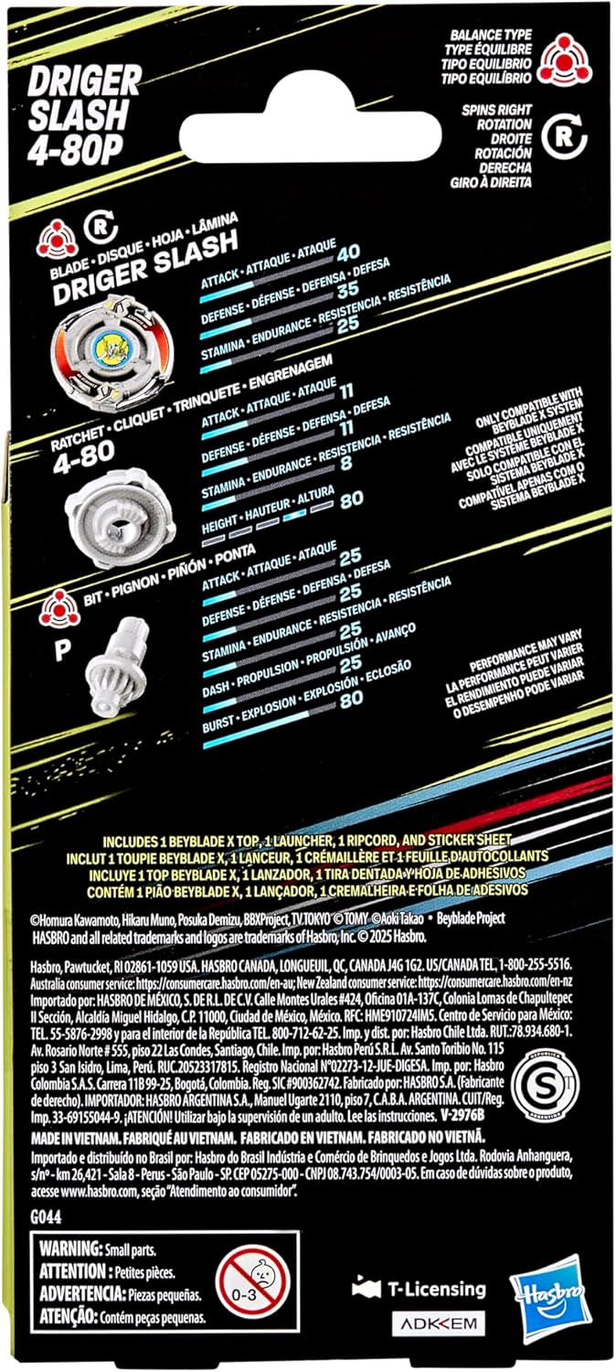 (Hasbro) - Beyblade X X-Over Project Driger Slash 4-80P