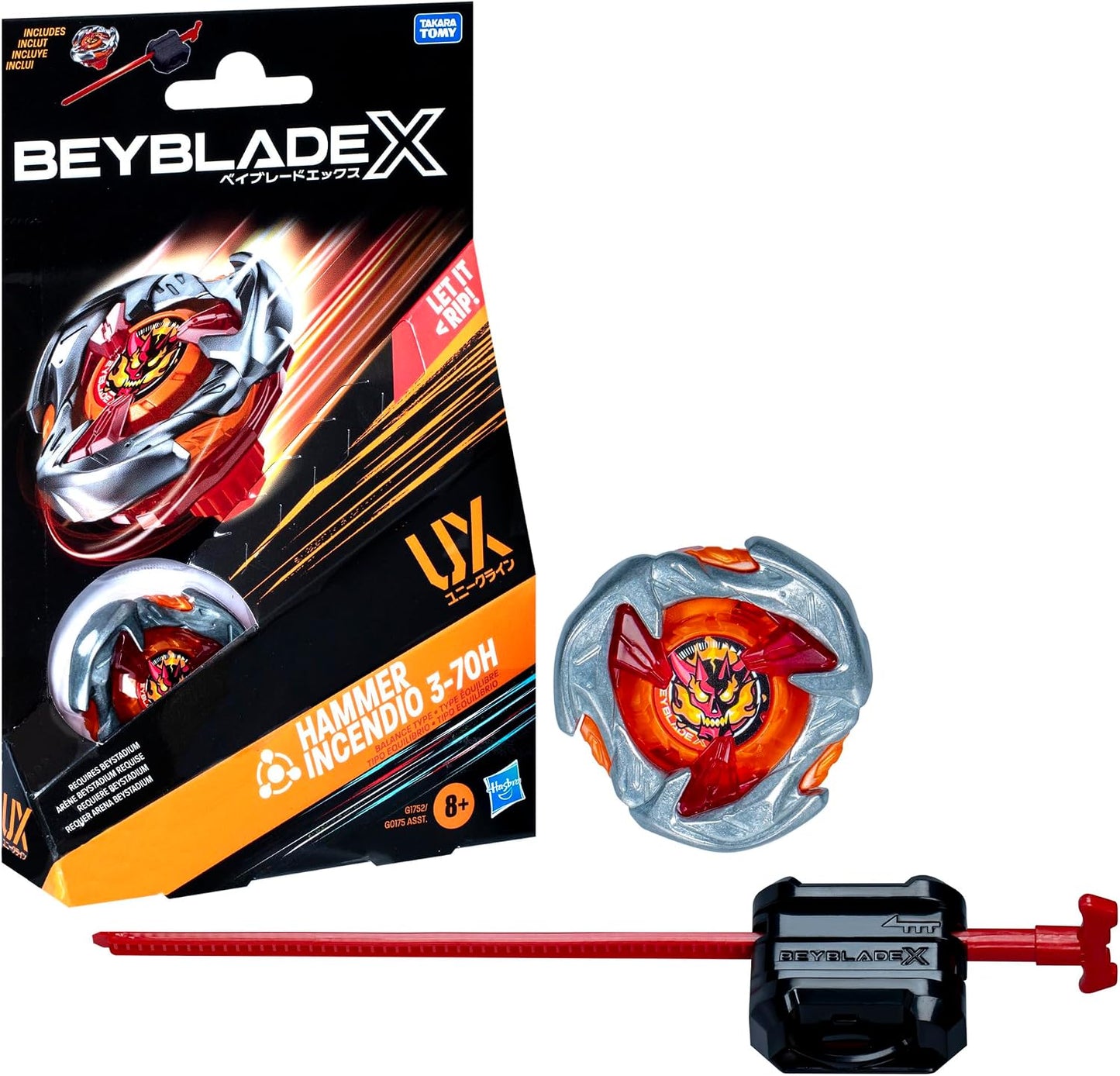 (Hasbro) Beyblade X - Hammer Incendio