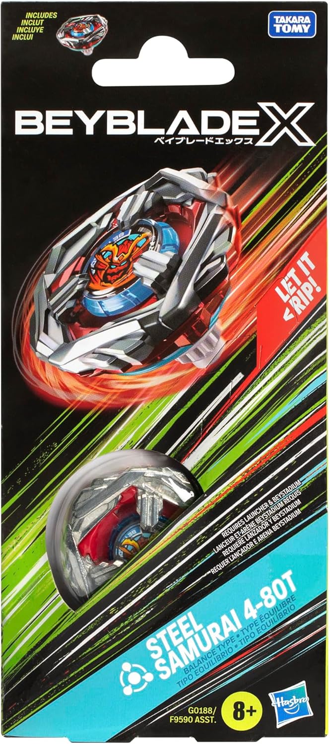 (Hasbro) Beyblade X - Steel Samurai 4-80T