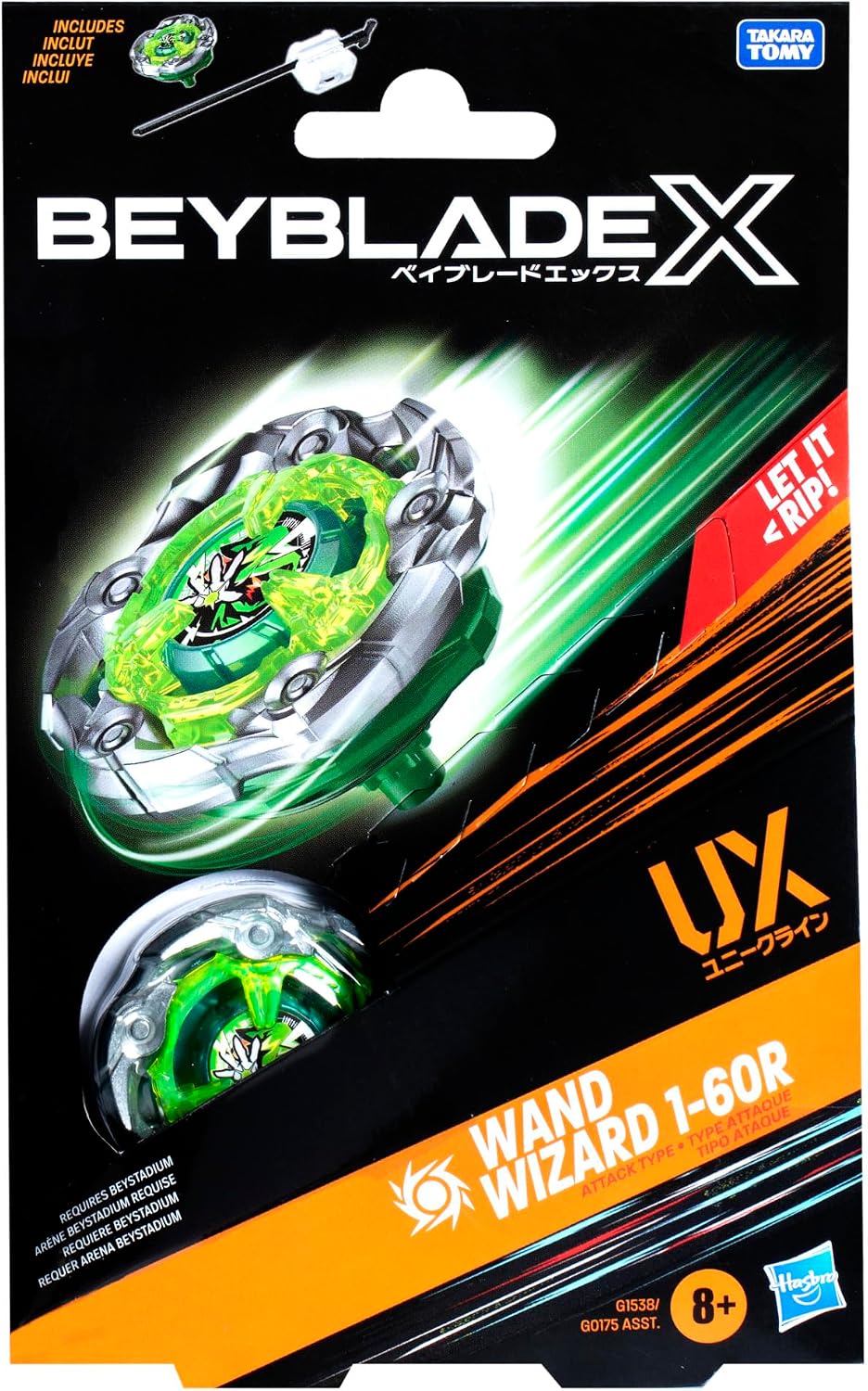 (Hasbro) Beyblade X - Wand Wizard 1-60R