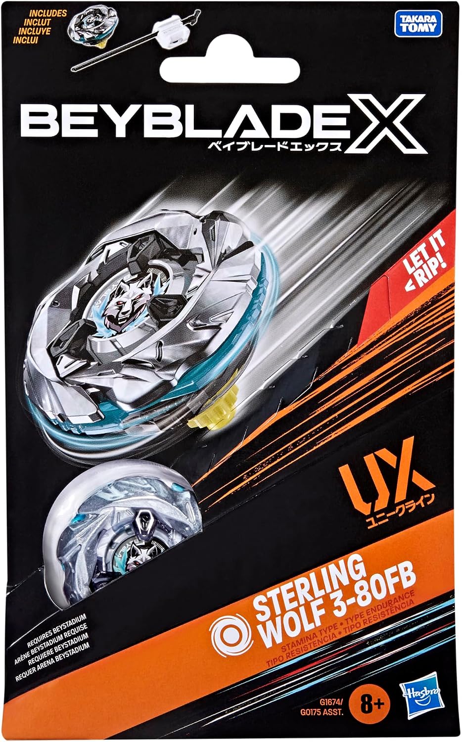 (Hasbro) Beyblade X - Sterling Wolf 3-80FB