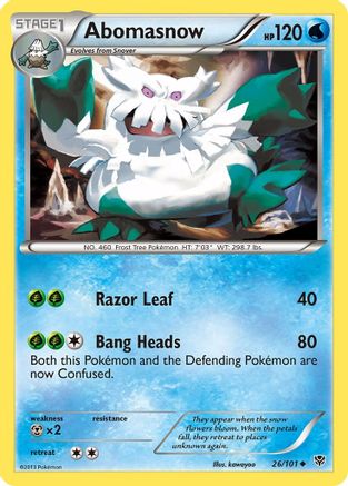 Abomasnow/101 - Plasma Blast Reverse Holofoil
