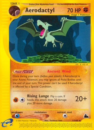 Aerodactyl/144 - Skyridge Reverse Holofoil