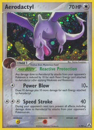 Aerodactyl/92 - Legend Maker Reverse Holofoil