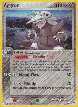 Aggron/108 - Power Keepers Reverse Holofoil