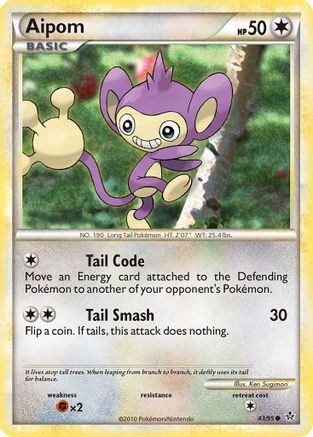 Aipom/95 - Unleashed Reverse Holofoil
