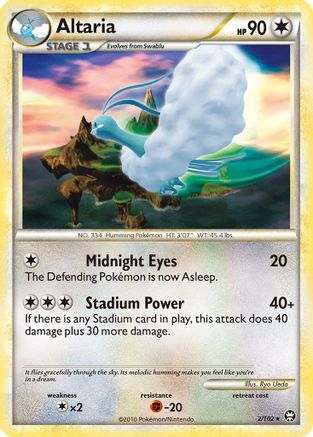 Altaria/102 - Triumphant Reverse Holofoil