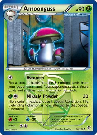 Amoonguss (Team Plasma)/135 - Plasma Storm Reverse Holofoil