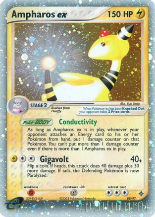 Ampharos ex/97 - Dragon Holofoil