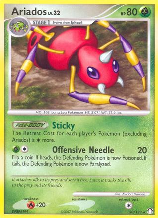 Ariados/123 - Mysterious Treasures Reverse Holofoil