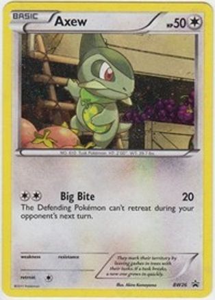 Axew - BW26/101 - Black and White Promos Holofoil