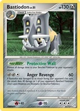 Bastiodon - 21/123 (DP Mysterious Treasures) - Deck Exclusives Holofoil