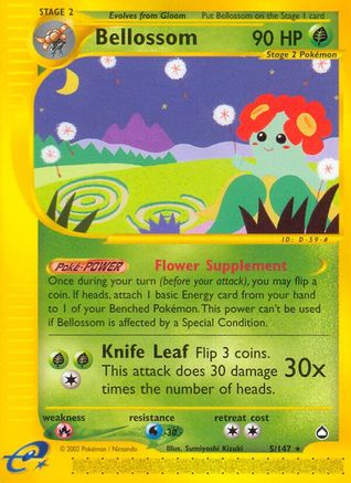 Bellossom/147 - Aquapolis Reverse Holofoil