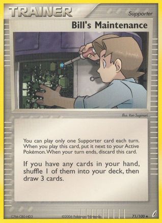 Bill's Maintenance/100 - Crystal Guardians Reverse Holofoil