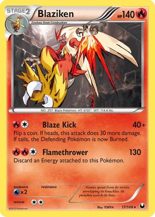Blaziken/108 - Dark Explorers Reverse Holofoil